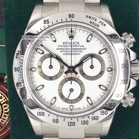 rolex daytona stahl gold weisses zifferblatt|Rolex daytona gehäuse.